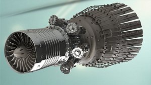 3D model Turbojet Engine