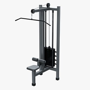 Lat Pulldown Machine 3D model