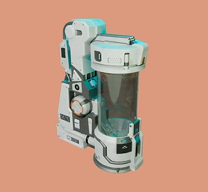 LowPoly Sc-Fi Capsule 3D