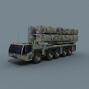 3D Missile Launcher 3d model - animated model