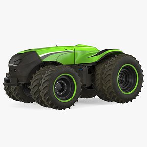 self-driving drone tractor dusty 3D