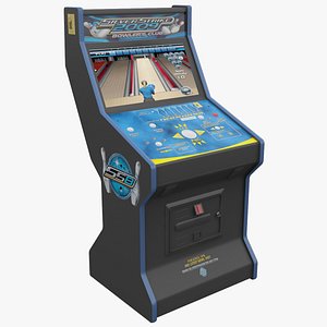 silver strike bowling arcade 3d model