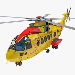 Rescue Helicopter CH-149 Cormorant Rigged