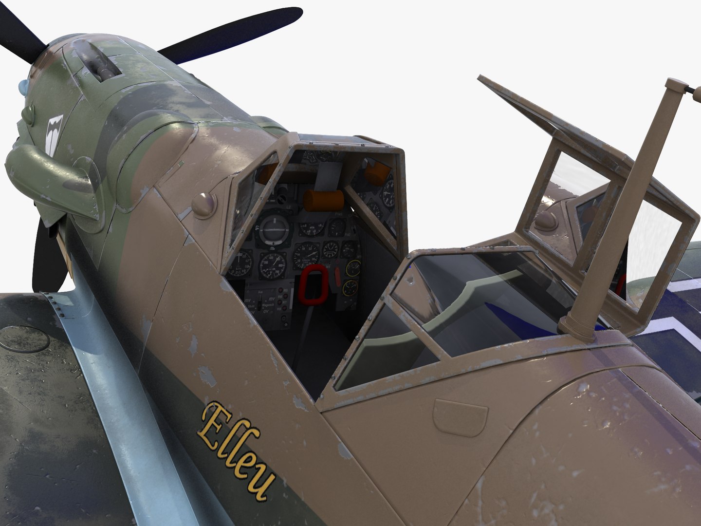 3d Bf-109 German Fighter 2