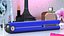 Woman Hair Straightener Dyson Corrale Blue Closed State 3D model