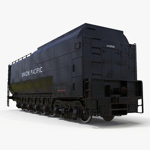3D model Trailed Tender for Locomotive Rigged