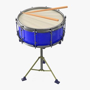 Snare Drum and Stand 3D model