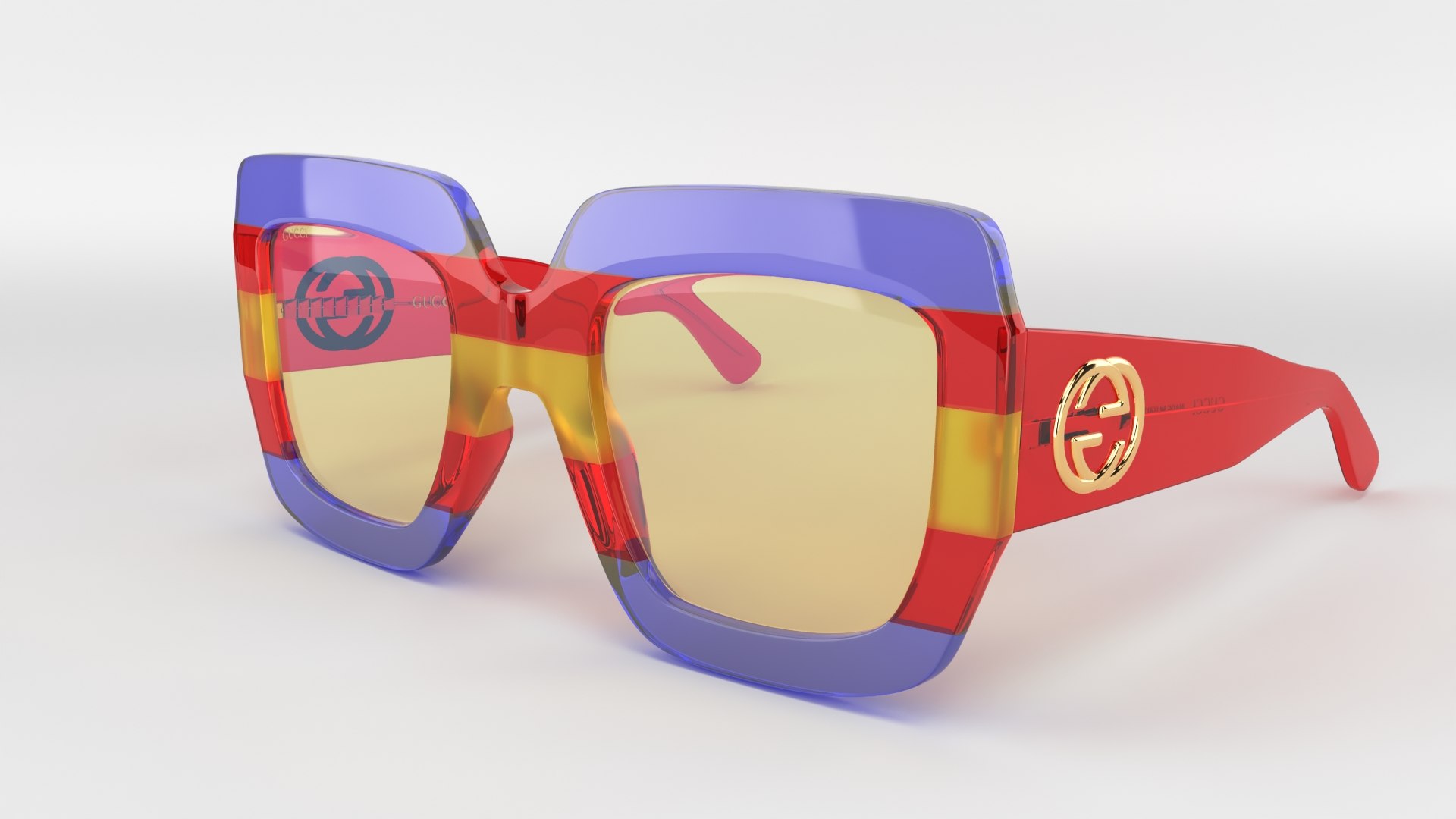 Gucci Sunglasses 3D Model - TurboSquid 1553416