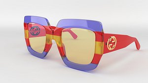 gucci sunglasses 3D model