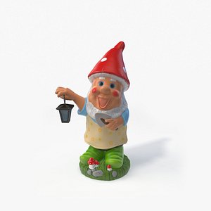 3D gardener gnome