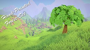 hand-painted pack 3d fbx