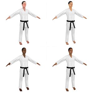 3D female karate