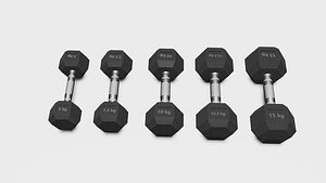 Hexagonal dumbbells collection 2