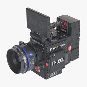 3D red weapon monstro camera model