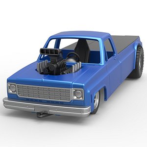 Pulling truck 2wd Scale 1 to 25