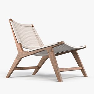 Chair Woven White 3D model