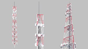 Telecommunication Tower 3D model