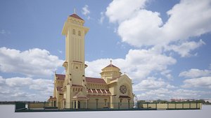 3D model Northern Gate Church Hanoi