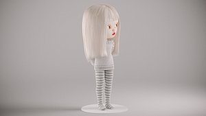 Olivia doll in Pajama Pose 02 3D model