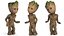 Pequeño personaje Groot de Marvel Rigged