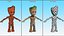 Pequeño personaje Groot de Marvel Rigged
