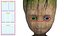 Pequeño personaje Groot de Marvel Rigged