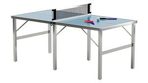 Foldable IndoorOutdoor Table Tennis Table with Paddles and Balls 3D model