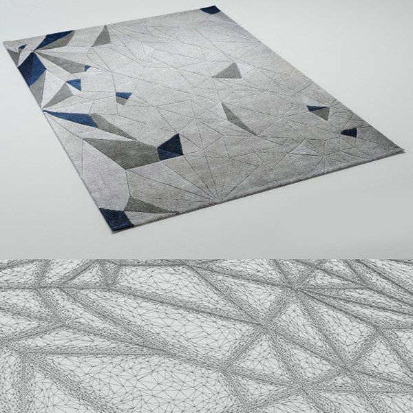 3D FBX carpet rug vray