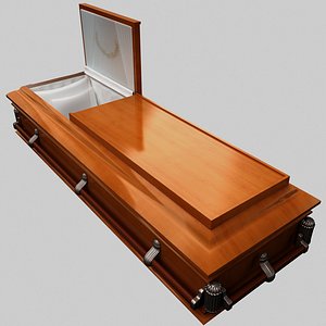 3d model coffin wood