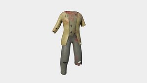 3D model Zombie Clothing Color 10 Cartoon - Undead Character Design