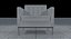 Knoll Florence White Leather Seating Set