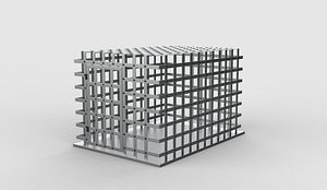 3D Metal cage 3D model