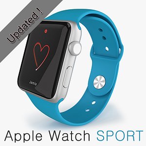 3d model apple watch sport