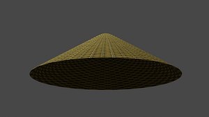 3D model Japanese Jingasa