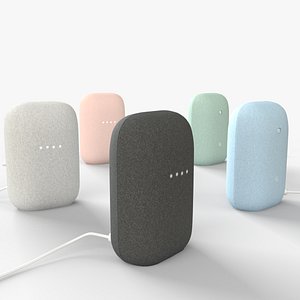 3D Google Nest Audio All Colors 2023 model