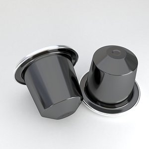 3D Coffee Capsule Black model