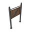 3D Double-legged Sign with Wood and Metal Details Ground-mounted model