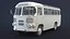 3D mid-poly bus paz-672 model