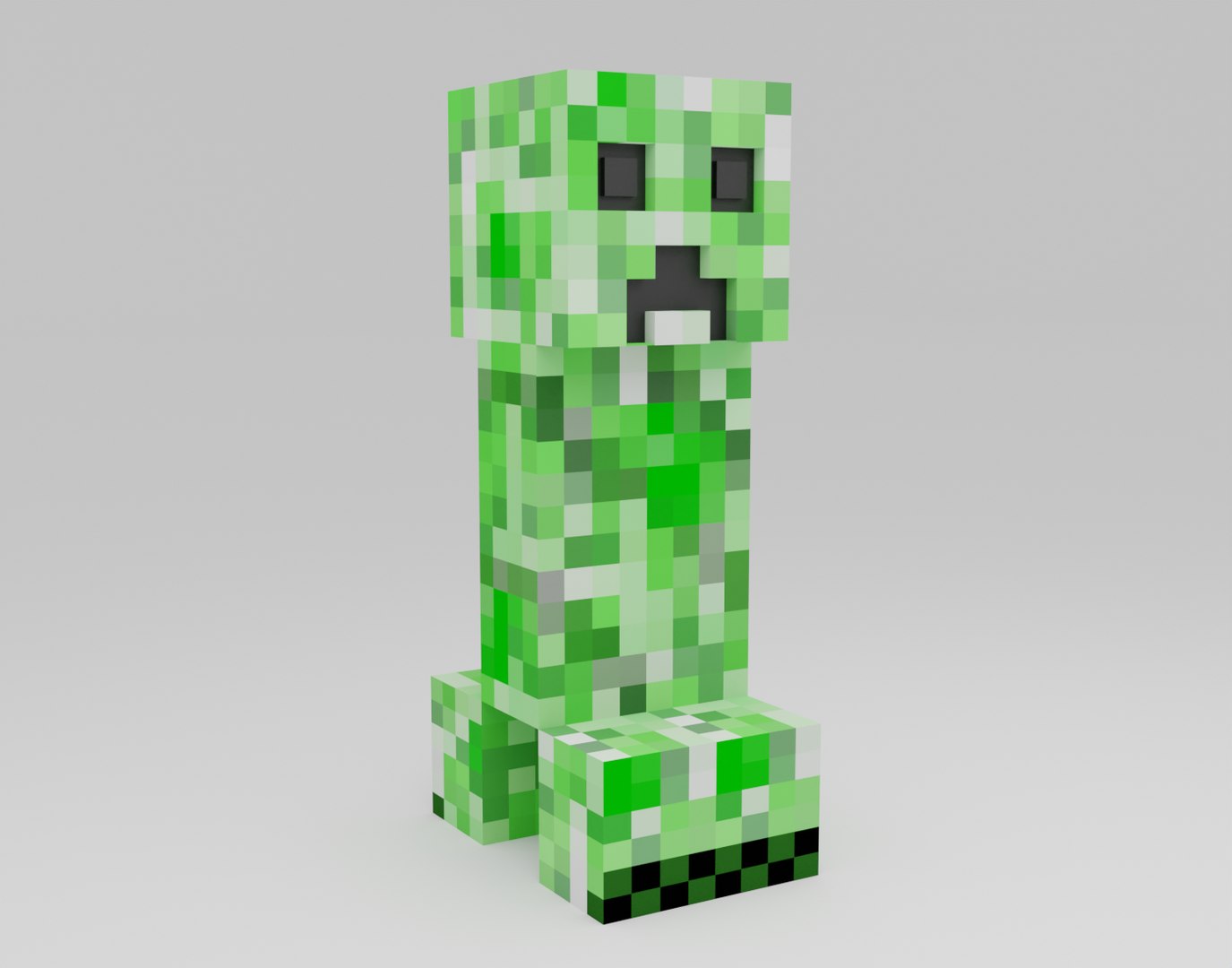 3D Minecraft Creeper Model - TurboSquid 1984340