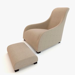 BebItalia Armchair Maxalto Kalos Apta With Ottoman