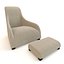 Poltrona BebItalia Maxalto Kalos Apta Com Otomano
