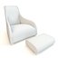 Poltrona BebItalia Maxalto Kalos Apta Com Otomano