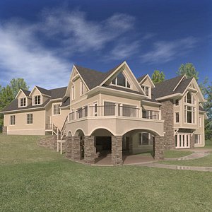 3D house architectural