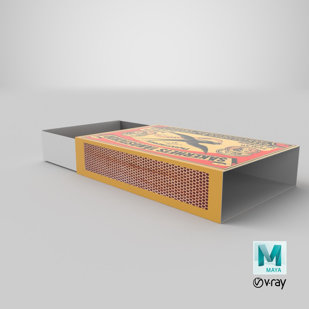 Matchbox Box Match 3D Model TurboSquid 1299266