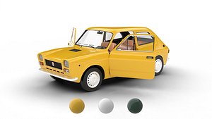 Fiat 127 1971 HQ 3d model 3D model