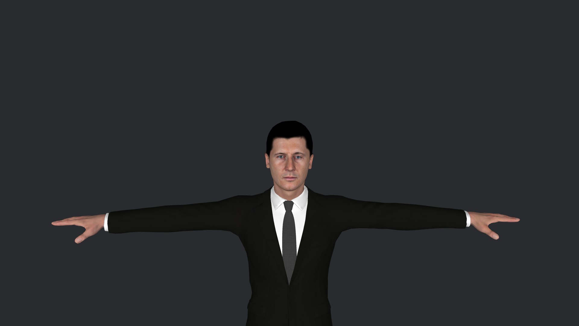 3D Robert Lewandowski Hyper Realistic Full Body Fully Rigged 3D ...
