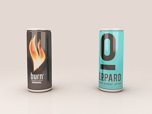 3D model cans energy drink