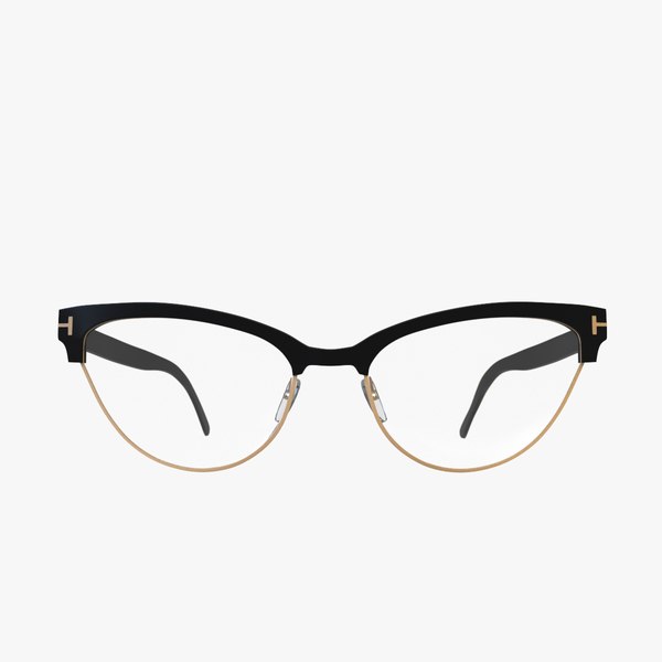 3d model slight cateye glasses