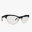 Slight cateye glasses