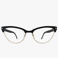 Slight cateye glasses